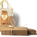 20 plain kraft paper shoppi..