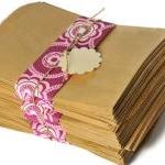 50 flat kraft paper bags . ..