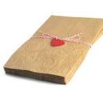 100 kraft paper bags . embo..