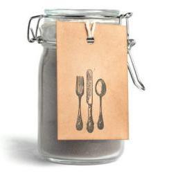 Silverware kraft tags . Gift label tags for decoration . kitchen . cutlery . table decor food embellishment . dinning vintage tags 